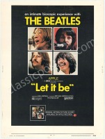 Large Beatles Let it Be Promotional Poster