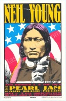 Scarce Neil Young Pearl Jam Poster