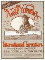 1984 Neil Young Greek Theatre Poster