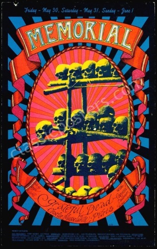 AOR 2.160 Grateful Dead Memorial Handbill