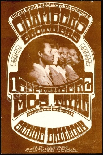 The Chambers Brothers Grande Ballroom Handbill