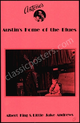 Albert King Antone&rsquo;s Poster