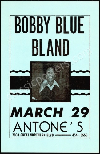 Bobby Blue Bland Poster from Antone&rsquo;s
