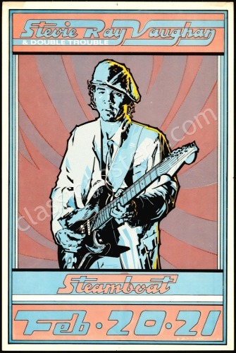 Scarce Original Stevie Ray Vaughan Steamboat Springs Poster
