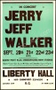 Cardboard Jerry Jeff Walker Liberty Hall Poster