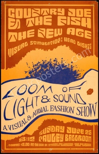 Country Joe & The Fish Pauley Ballroom Poster