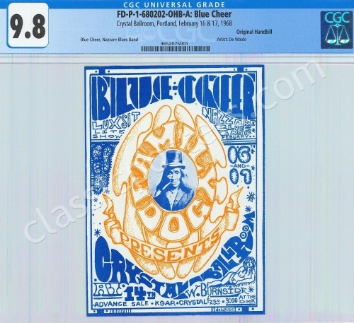 Scarce Family Dog Blue Cheer Handbill