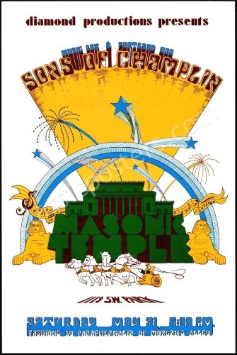 Scarce Sons of Champlin Masonic Temple Poster