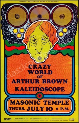 Crazy World of Arthur Brown Portland Poster