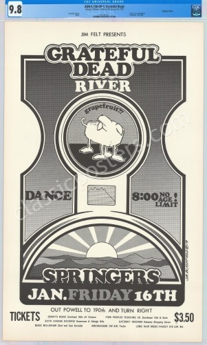 Rare AOR 4.136 Grateful Dead Springer&rsquo;s Ballroom Poster