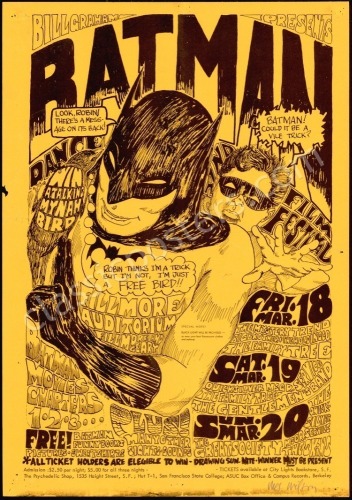Scarce Signed Original BG-2 Batman Poster