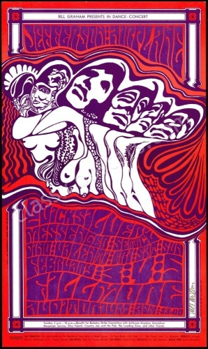 Signed BG-48 Jefferson Airplane Poster