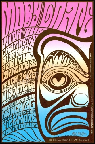 Beautiful Signed BG-56 Moby Grape Poster