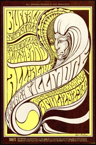 Signed BG-61 Buffalo Springfield Poster