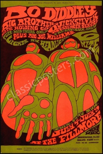 A Trio of Posters by Bonnie MacLean for The Fillmore
