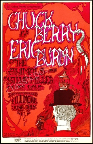 Pleasing BG-70 Chuck Berry Poster