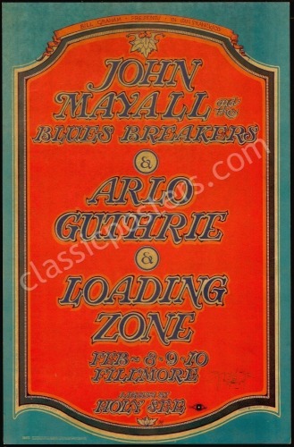 Elegant Signed BG-106 John Mayall Poster