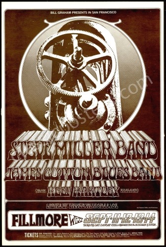 Two Black-and-White Bill Graham Posters