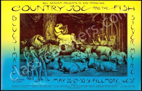 Two Colorful Signed Bill Graham Posters