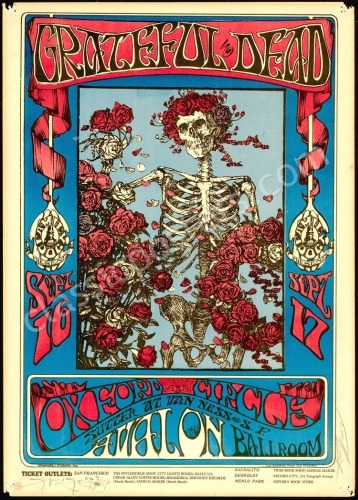 Dual Signature Original FD-26 Grateful Dead Poster