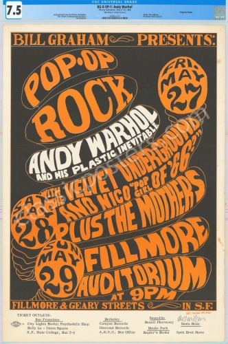 Popular Signed BG-8 Andy Warhol Poster