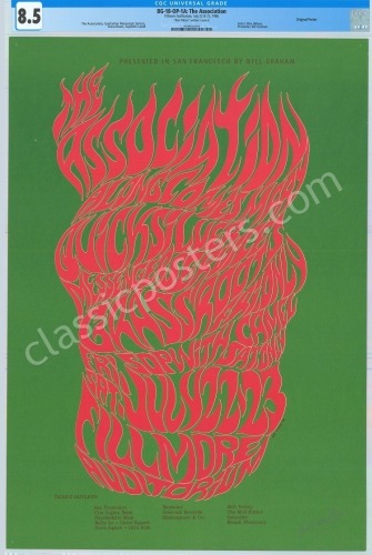 Scarce Signed Original BG-18 The Association Poster