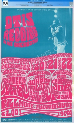 Signed BG-43 Grateful Dead Otis Redding Poster
