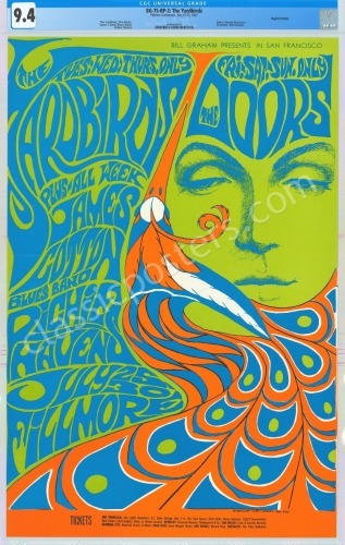 Certified Second Print BG-75 The Yardbirds and The Doors Poster