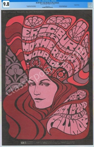 Near Mint Certified BG-89 Eric Burdon Poster