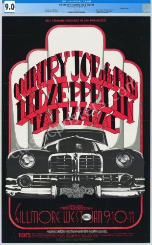 Certified BG-155 Led Zeppelin Poster