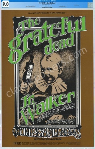 Interesting Original BG-176 Grateful Dead Poster
