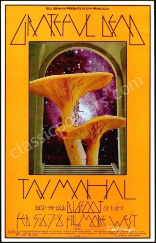 Signed Original BG-216 Grateful Dead Poster