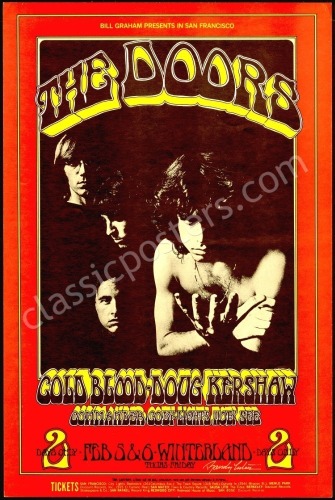 Gorgeous Signed BG-219 The Doors Poster