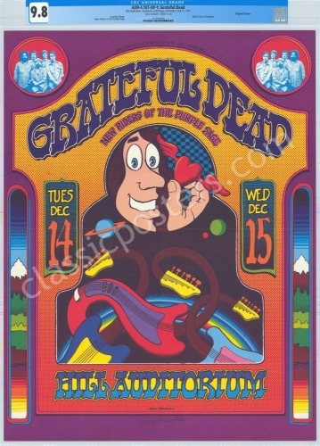 Mint Certified AOR 4.187 Grateful Dead Poster