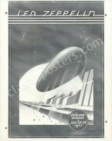Scarce Signed AOR 4.50 Led Zeppelin Progressive Proof Poster