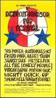 Rare Detroit-Windsor Pop Festival Poster