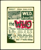 Amazing Unique 1967 The Who First Tour Poster