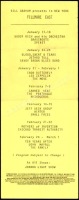 Scarce Fillmore East Concert Listing With Led Zeppelin