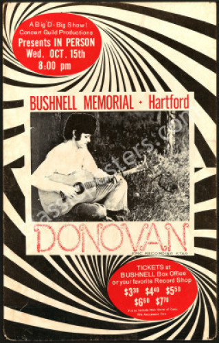 Scarce 1969 Donovan Board Poster