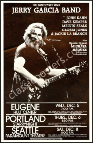 Nice Jerry Garcia Band Oregon Poster