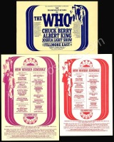 Three Fillmore East The Who Handbills