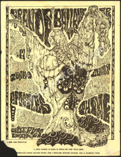 Scarce Grande Ballroom Morticians Handbill