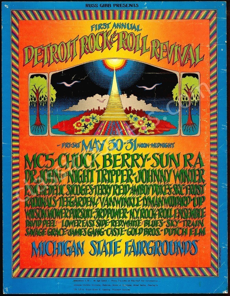 Detroit Rocks Poster A Second Detroit Rock & Roll Revival Poster