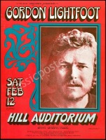 Signed Gordon Lightfoot Ann Arbor Poster