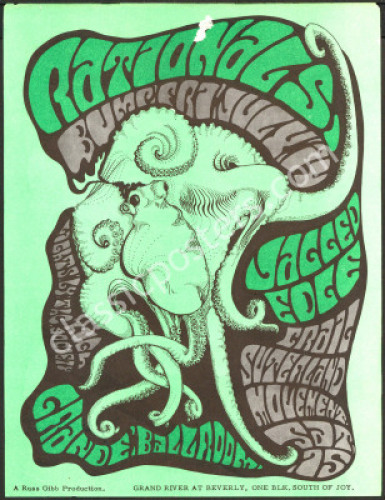 Pretty Grande Ballroom Octopus Handbill