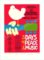 Performer-Signed AOR 3.1 Woodstock Reprint Poster