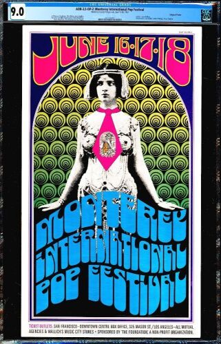Attractive AOR 3.5 Monterey Pop Festival Poster