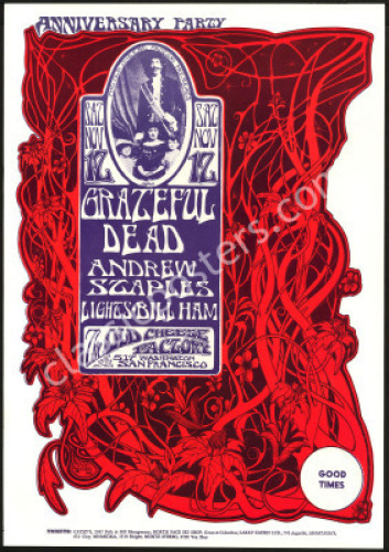 Beautiful AOR 2.185 Grateful Dead Poster