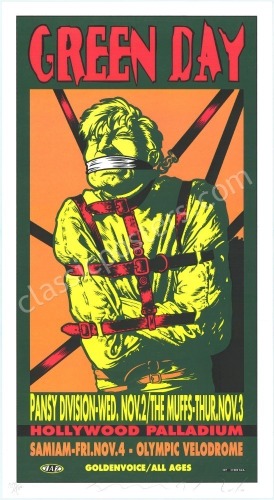 Green Day Hollywood Poster