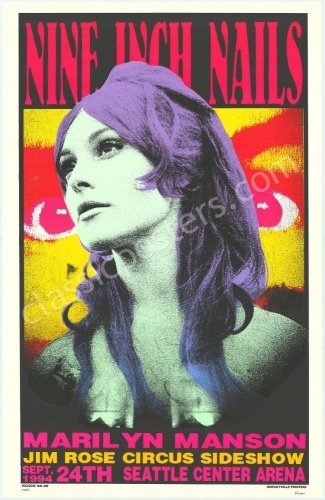 Nine Inch Nails Seattle Poster
